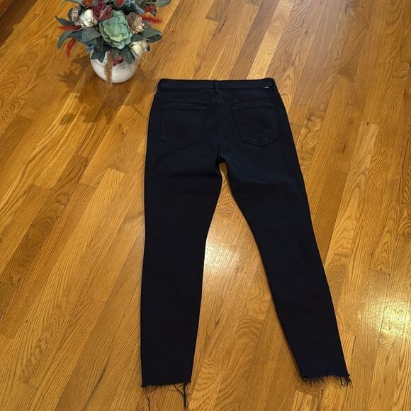 Mother Stunner Zip Ankle Step Fray Not Guilty Women's Black Jeans-31-Excellent - Picture 7 of 16